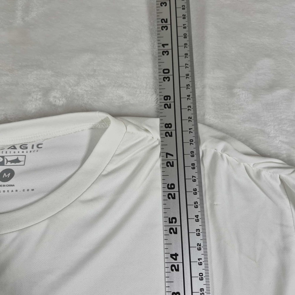 Pelagic Aquatek Gyotaku Long Sleeve Tee Shirt Men's Medium White Fishing NWT - Picture 3 of 12